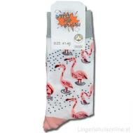 Dutch pop socks sokken flamingo sk-007 hover thumbnail