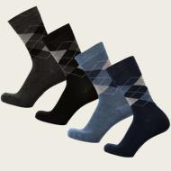 Heren sokken met ruitmotief ST-KM Bamboosa thumbnail