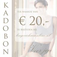 Lingerie Kadobon 20 euro thumbnail