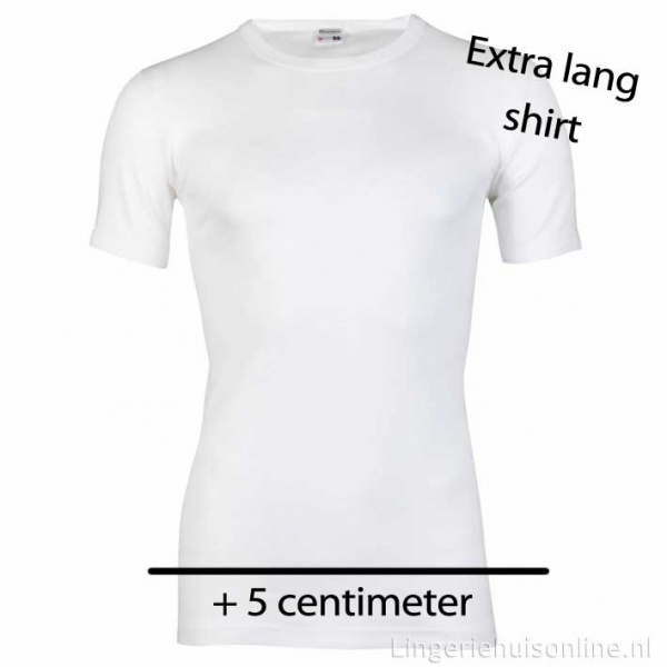 temperatuur Heel Paleis Beeren katoenen heren t-shirt extra lang 11-137 | Lingeriehuisonline