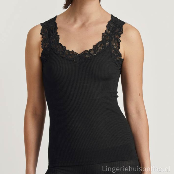 Calida wol met zijde hemd met brede kanten schouderband 12999