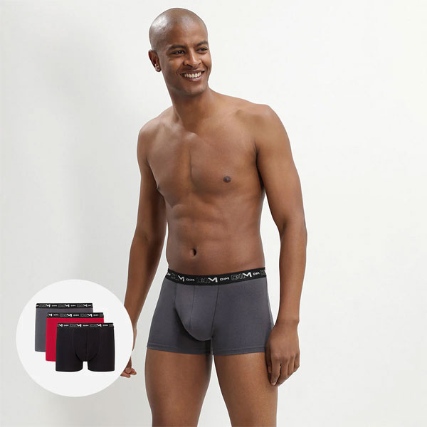 DIM heren shorts katoen mix 3-pak gekleurd
