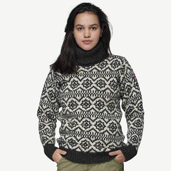 Devold Noorse wollen trui met col Hoddevik 398-390