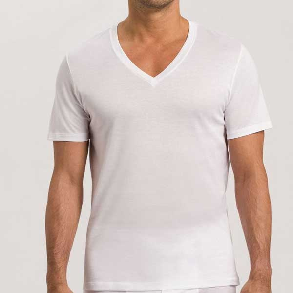Effen heren t-shirt V-hals 07 3510 Hanro