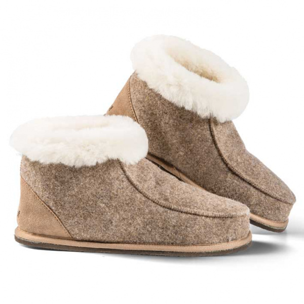 Fellhof wollen pantoffel met lamsvacht Relax 3103 sale
