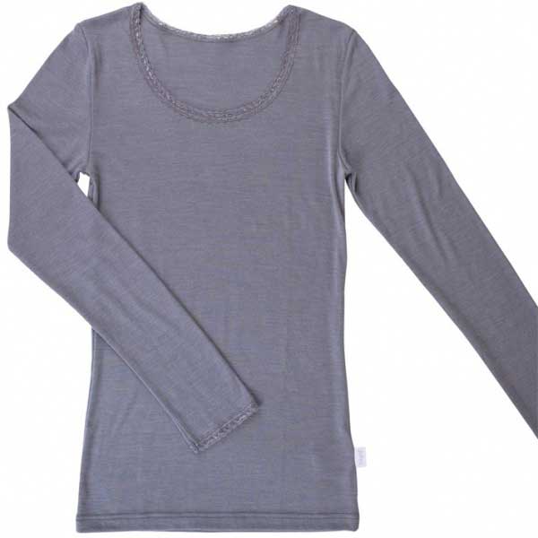 pot Array Gedeeltelijk Joha dames shirt van wol en zijde Victoria | Lingeriehuisonline