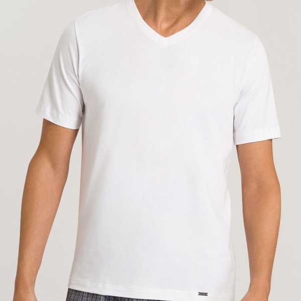 Katoenen heren shirt met V-hals 07 5051 Hanro