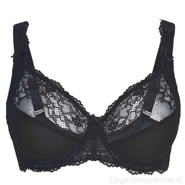 LingaDore 1400-1-2 Daily Lace Black Padded Underwired T-Shirt Bra 32A 70A 