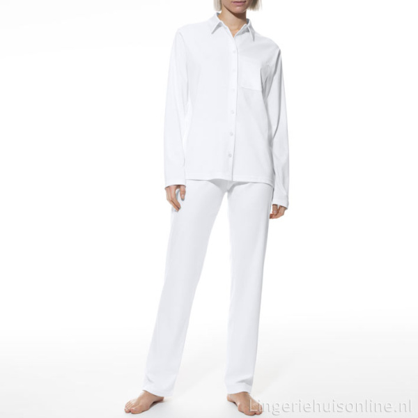 Mey dames Pyjama met doorlopende knoopsluiting 1240039