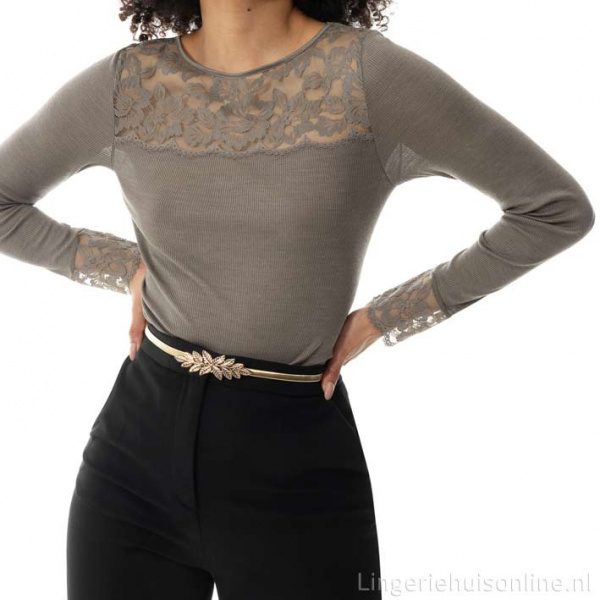 Mey wollen dames shirt wool love 66015