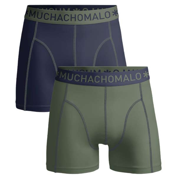 Muchachomalo 2-pack boxers navy green 1010SOLID163