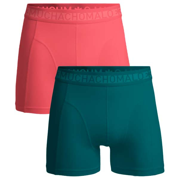 Muchachomalo boxershorts 2-pack petrol roze SOLID1010-654 sale