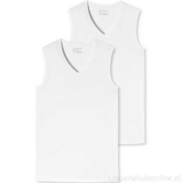 Schiesser heren mouwloze shirts v-hals 95-5 173981