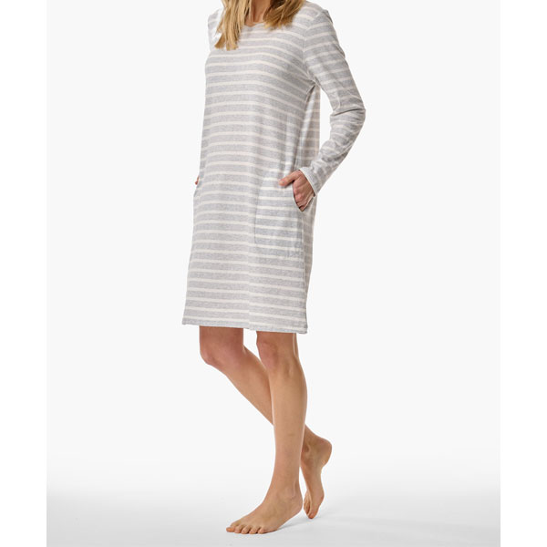 Schiesser katoenen dames nachthemd met lange mouwen 181745