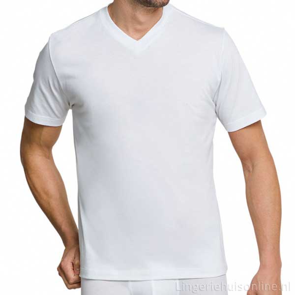 Avonturier De volgende Voortdurende Schiesser katoenen heren t-shirts v-hals 008151 | Lingeriehuisonline