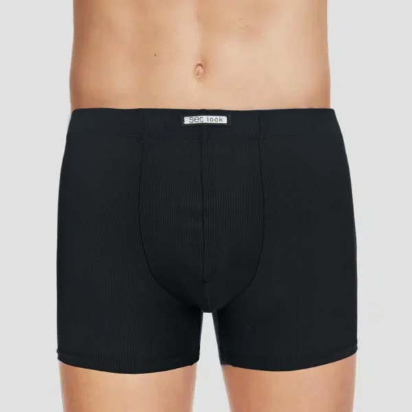 Set look heren boxershort met fijn streepje 18039