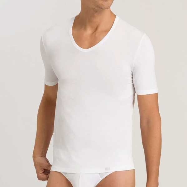 Shirt korte mouw V hals 073185 Hanro