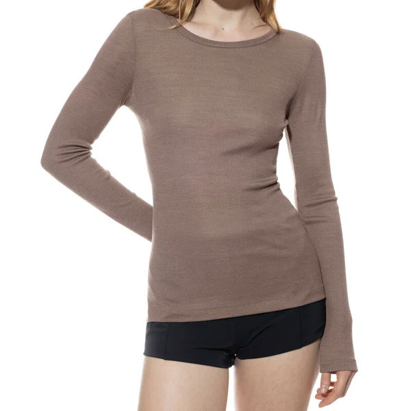 Wol zijde shirt dames lange mouw 111029 Mey