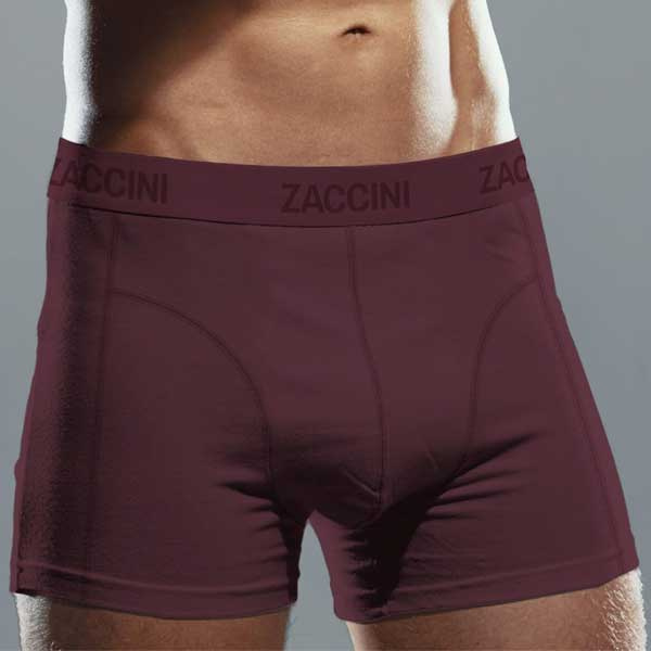Zaccini boxershorts Bordeaux tone in tone